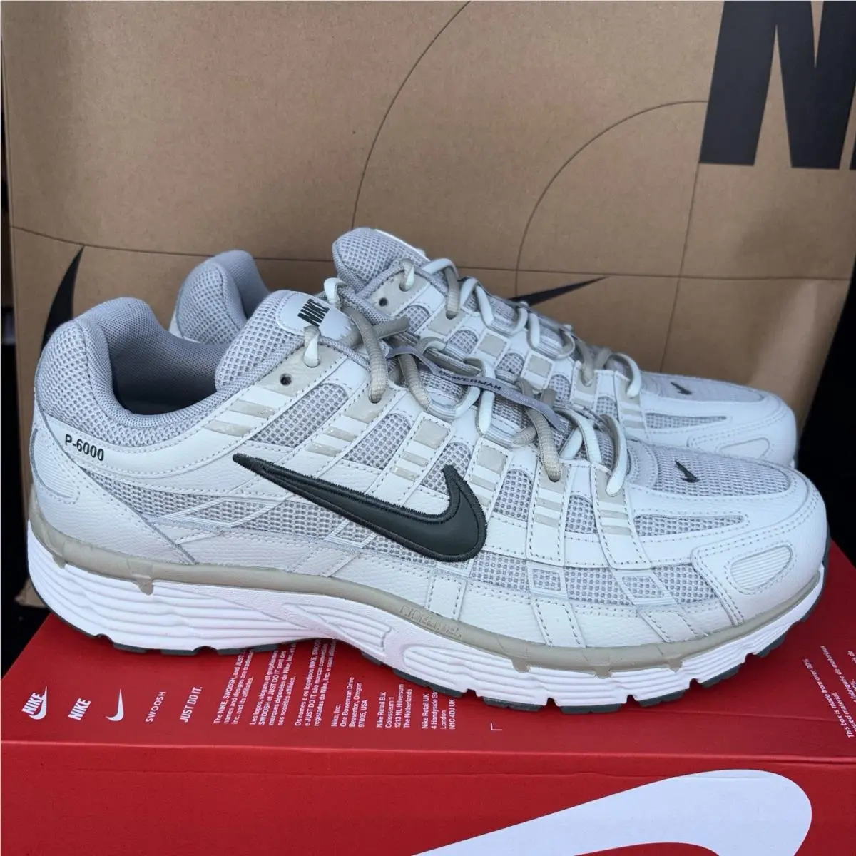 P-6000 Prm Nby IH8042 002 Light Pumice Camo Green Men Size 12.5 by Nike