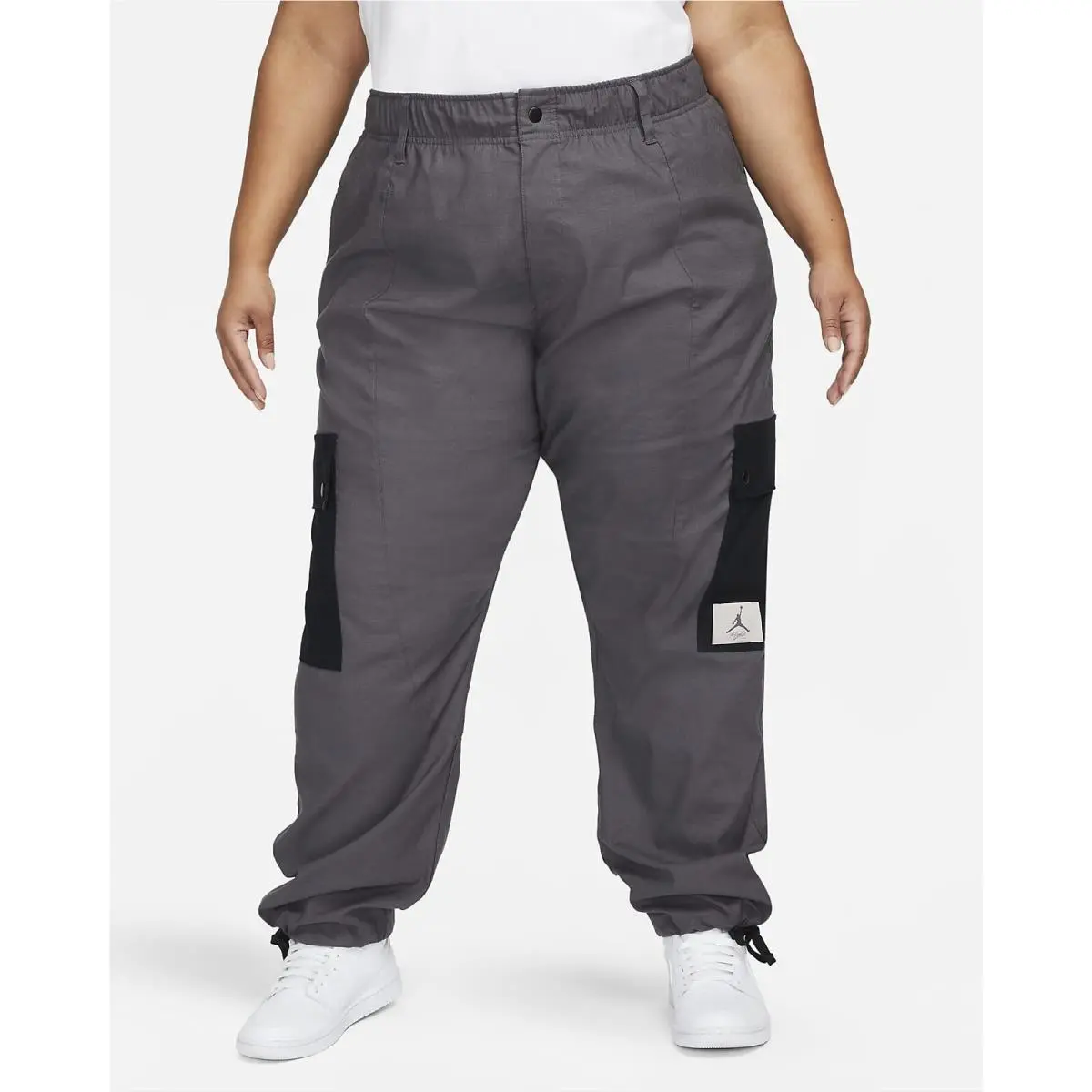 Jordan Flight Women`s Gray Loose Fit Active Utility Pants Size 2XL DD7006-082 by Nike