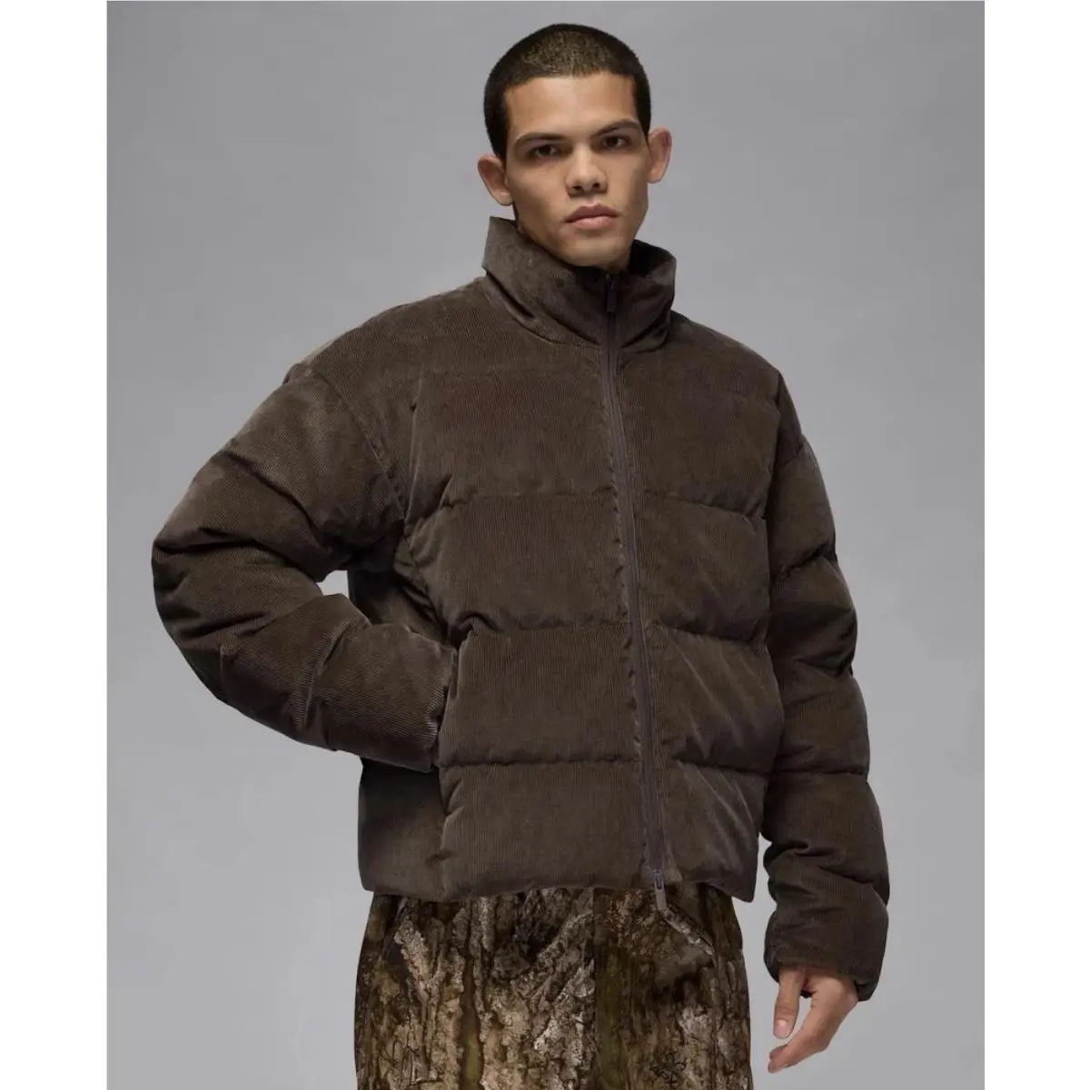 Nike clothing - Air Jordan Mens Flight Down Puffer Jacket - HV0536010 - Brown 14