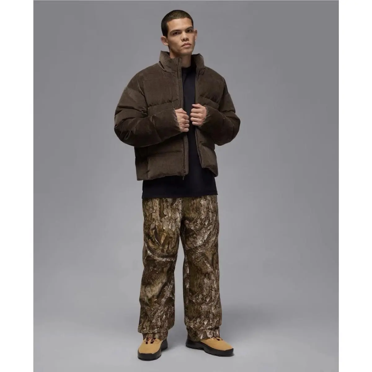 Nike clothing - Air Jordan Mens Flight Down Puffer Jacket - HV0536010 - Brown 7