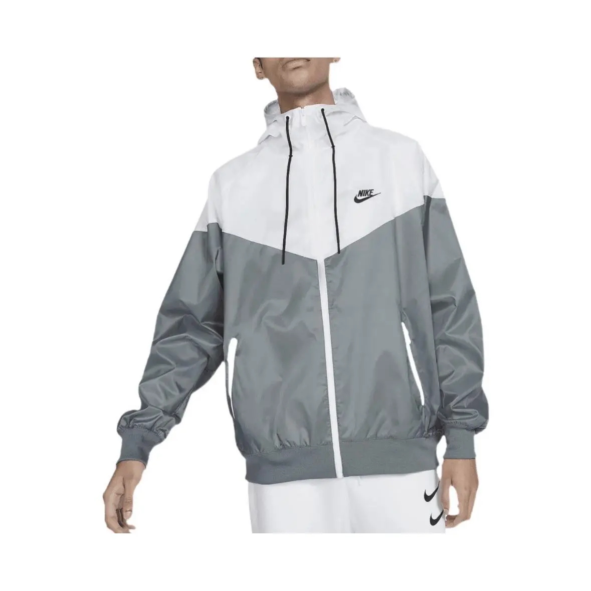 Nike Sportswear Windrunner Hooded Jacket - Smoke Grey - Mens Large