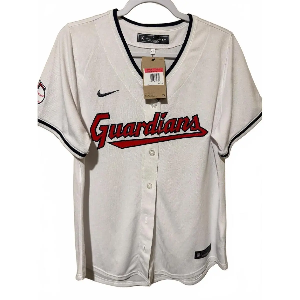 Cleveland Guardians Ramirez 11 Women`s Baseball Jersey Size L by Nike