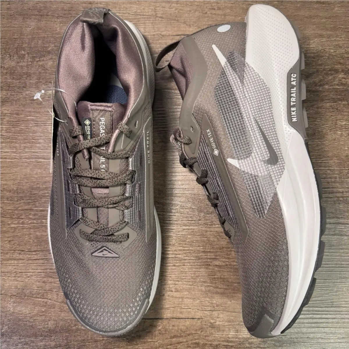 Pegasus Trail 5 Gtx ‘ironstone Brown’ Men’s Size 9.5 Trail Shoes FQ0908-012 by Nike