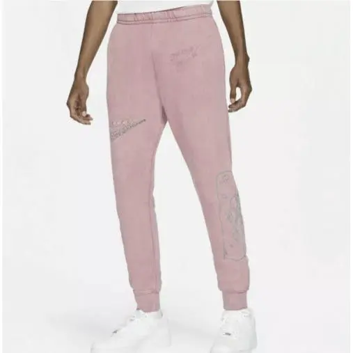 Sportswear Club Cuff Drip Wash Pink Jogger Pants Mens Sz XL DC2727-614 by Nike