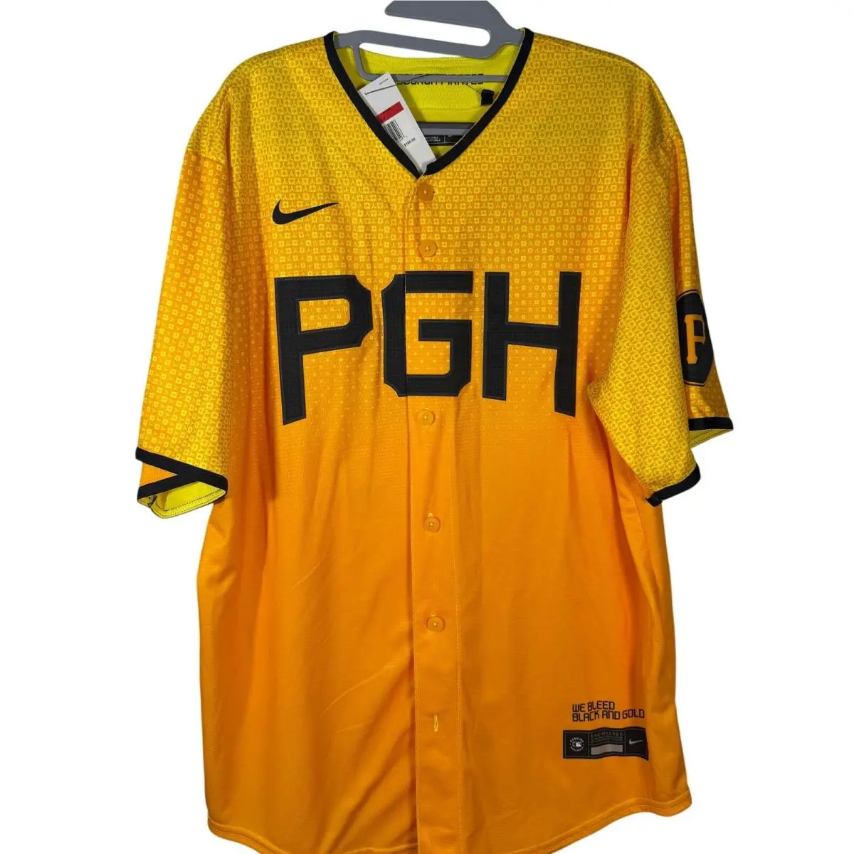 Pittsburgh Pirates Ke`bryan Hayes 13 City Connect Jersey Men`s Large by Nike