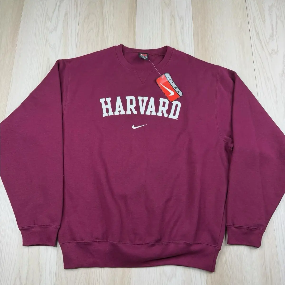 Vintage  Harvard University Center Swoosh Sweatshirt 90s Rare Mens Large by Nike