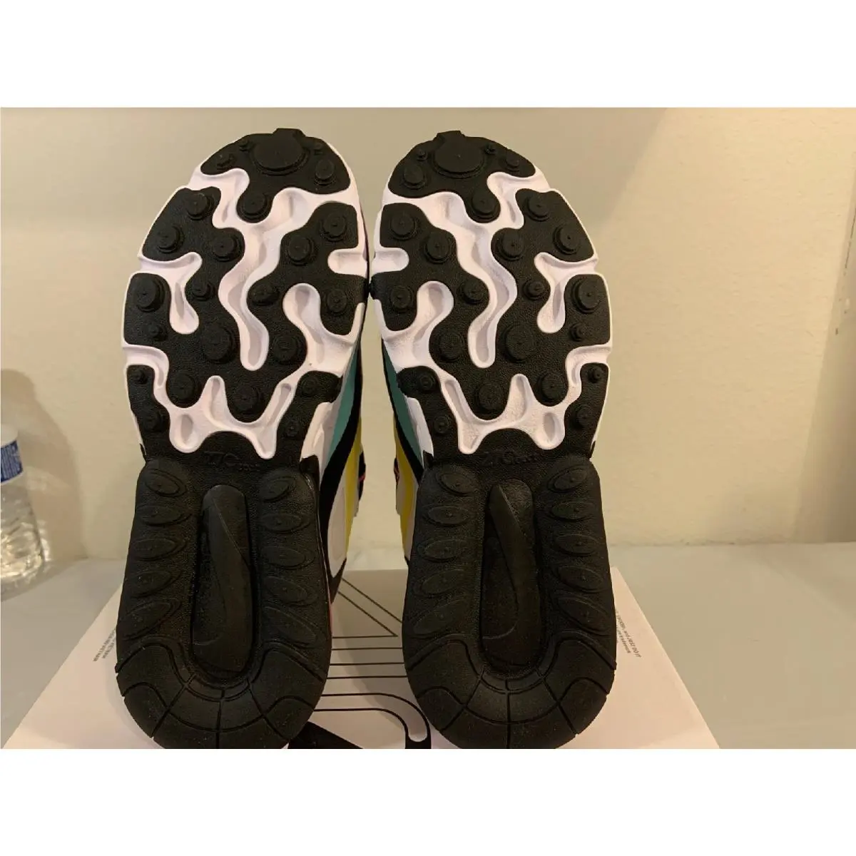 Nike shoes - Nike Air Max 270 React - AT6174 004 - White Dynamic Yellow Black 7