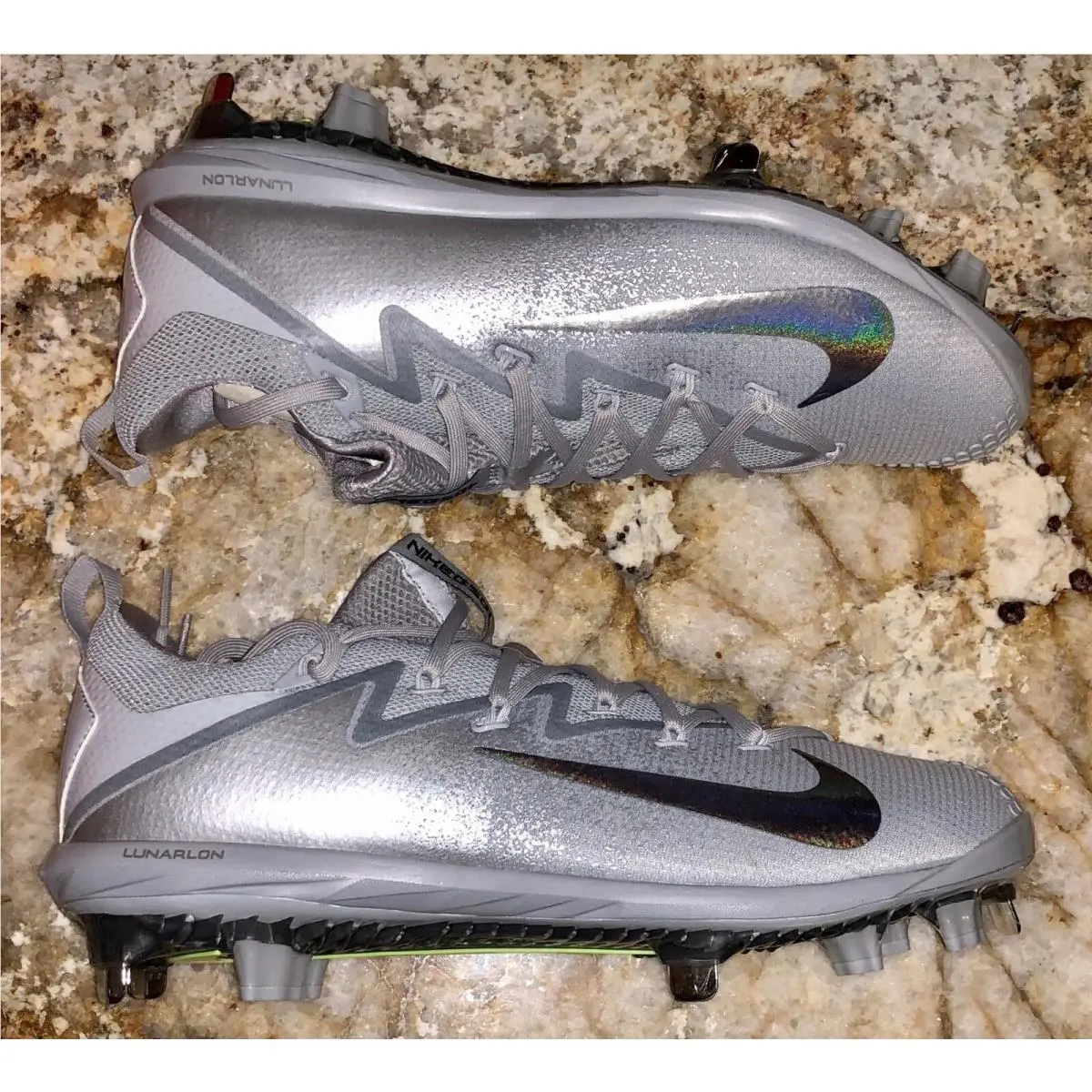 Nike shoes - NIKE Lunar Vapor Ultrafly Elite Baseball Cleats - 852686 - Gray 1