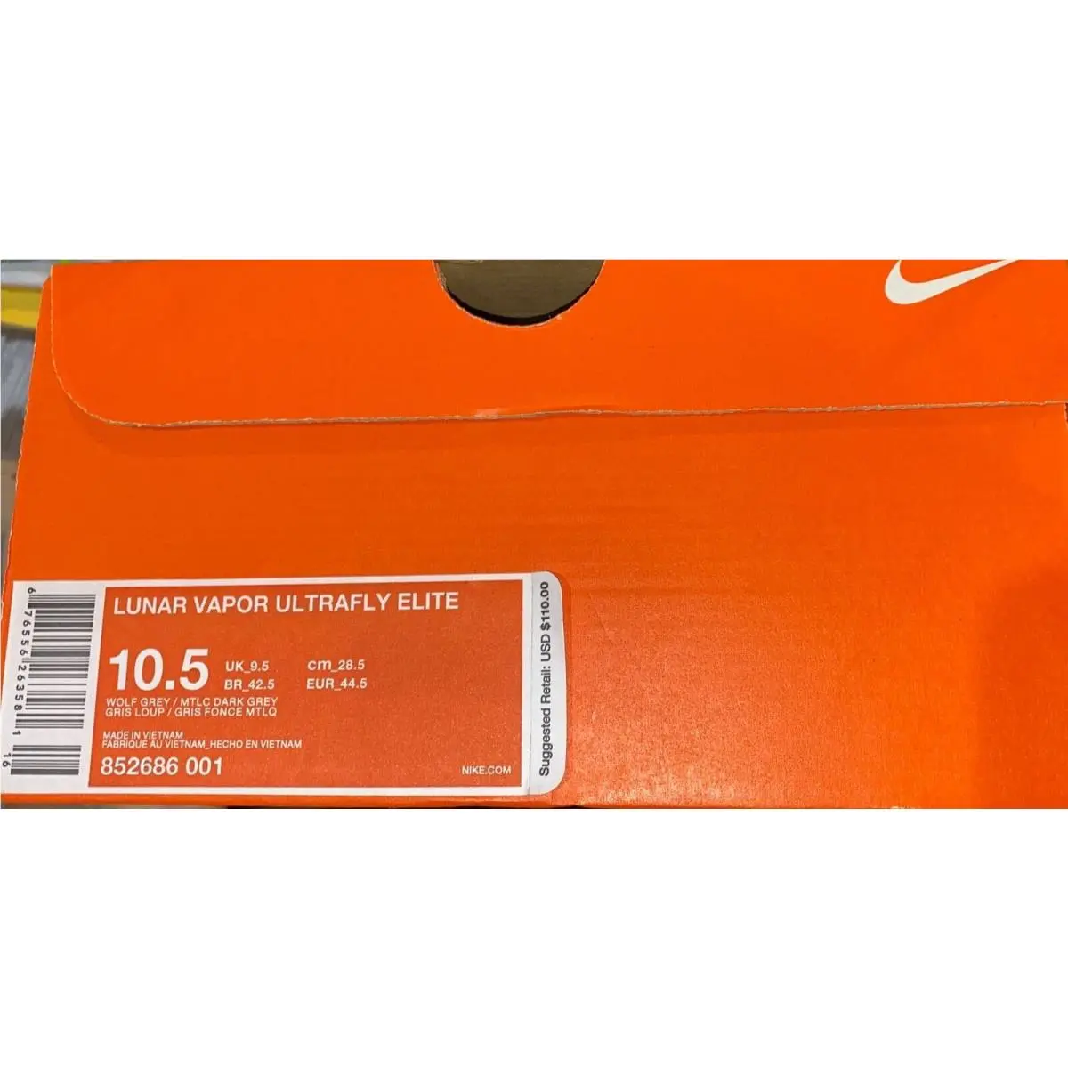 Nike shoes - NIKE Lunar Vapor Ultrafly Elite Baseball Cleats - 852686 - Gray 5