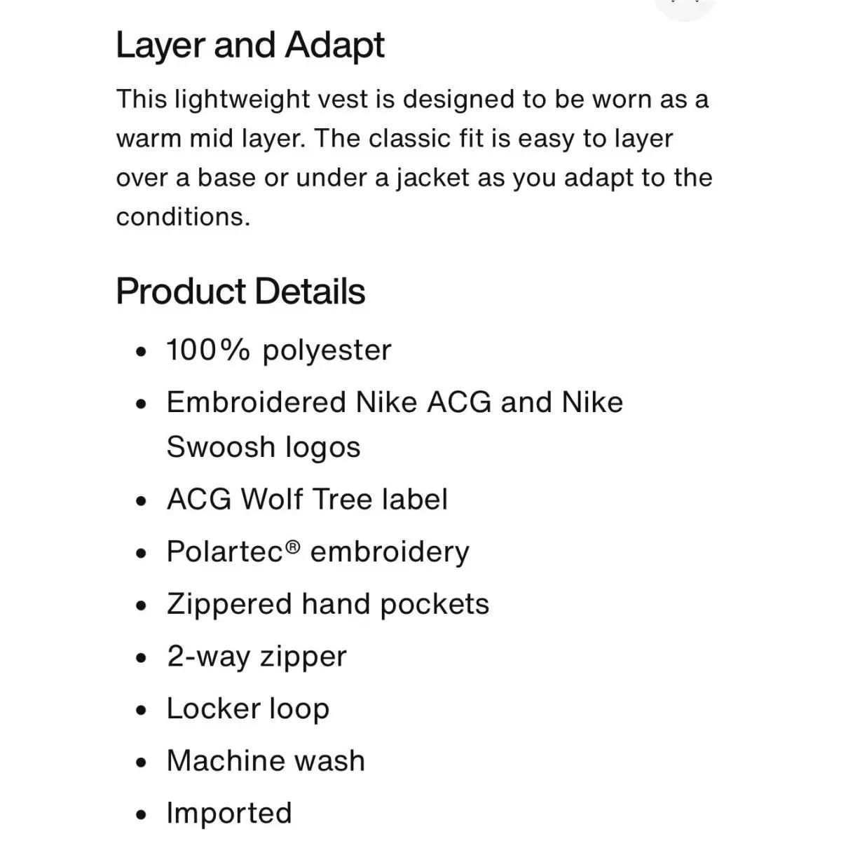 Nike clothing - Nike ACG Men’s 