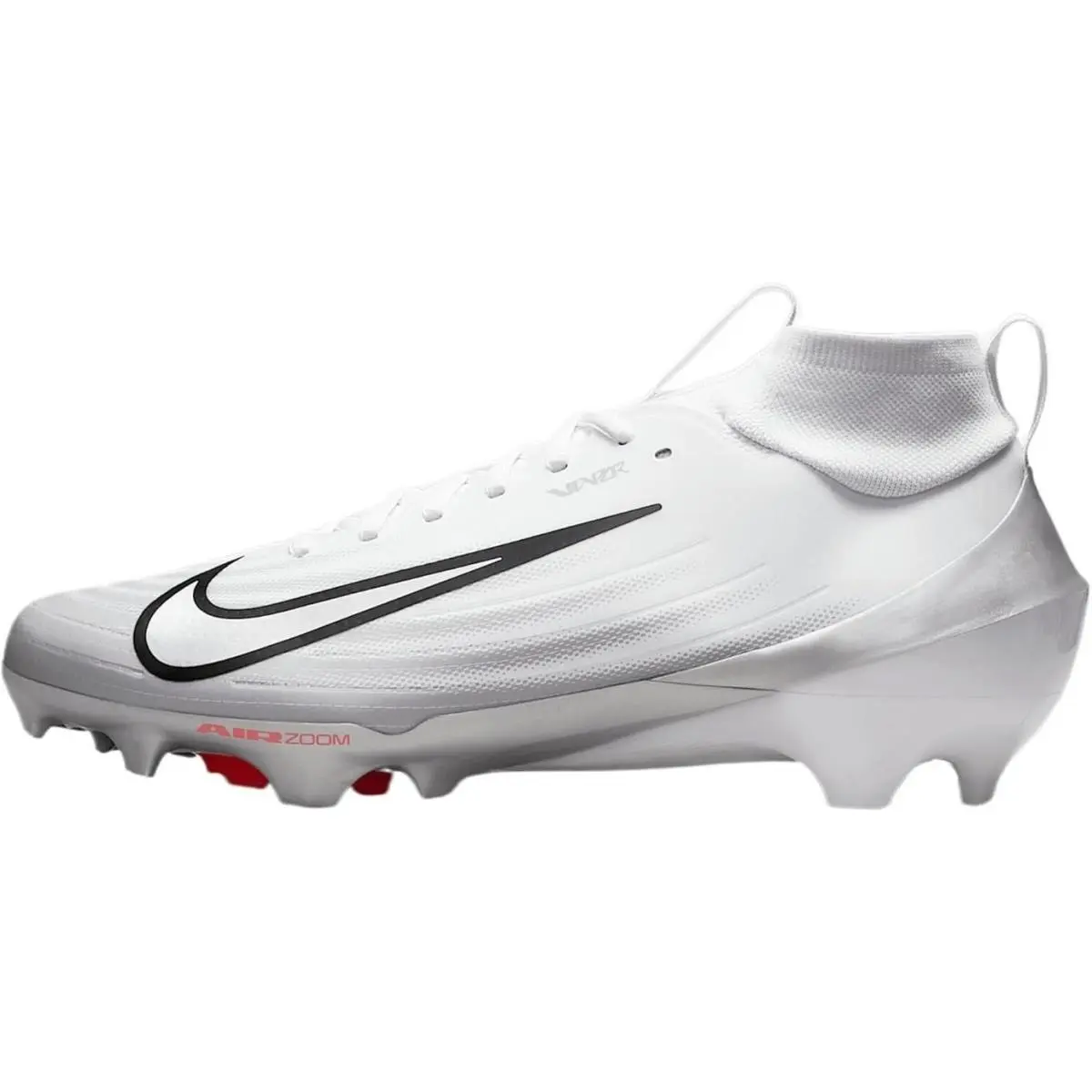 Vapor Pro 1 Football Cleats White/black/metallic Silver Size11.5 by Nike