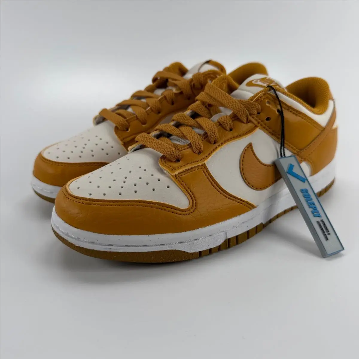 Dunk Low Next Nature Phantom Curry Womens 5.5 DN1431-001 White Gold Shoes by Nike