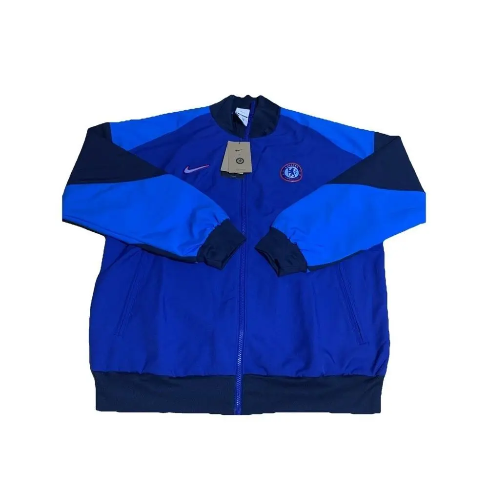 Nike Chelsea FC Blue Full Zip Anthem Jacket Size Mens Large HF1827-495
