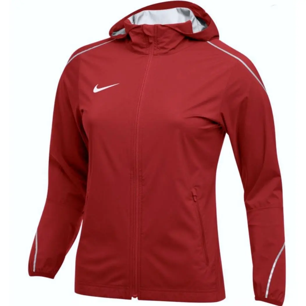 Woven Hypershield Lightweight F/z Scarlet Red Running Jacket Womens M by Nike