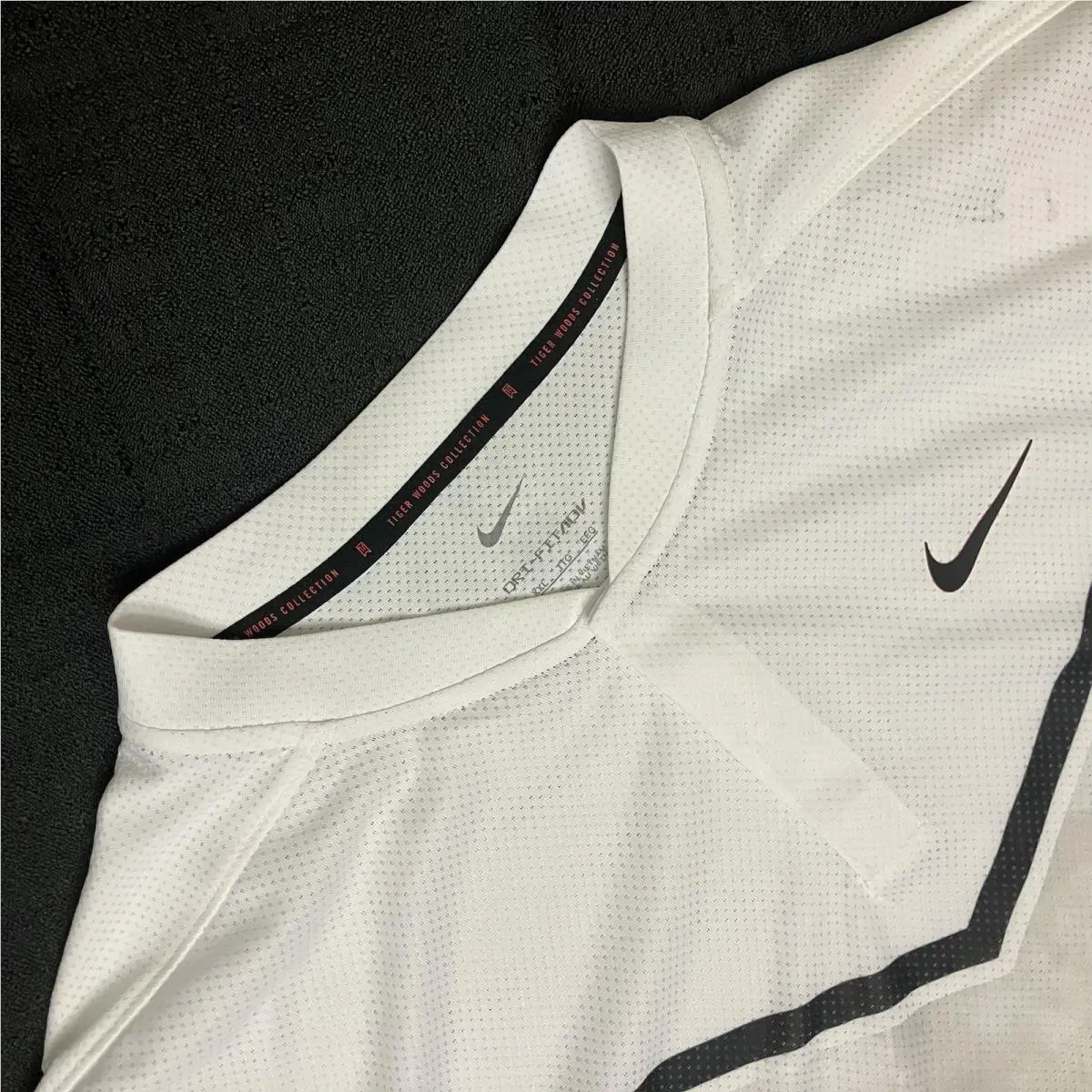 Tiger Woods Adv Chevron Blade Polo DH0916 100 White Smoke Grey Sz Xxl by Nike