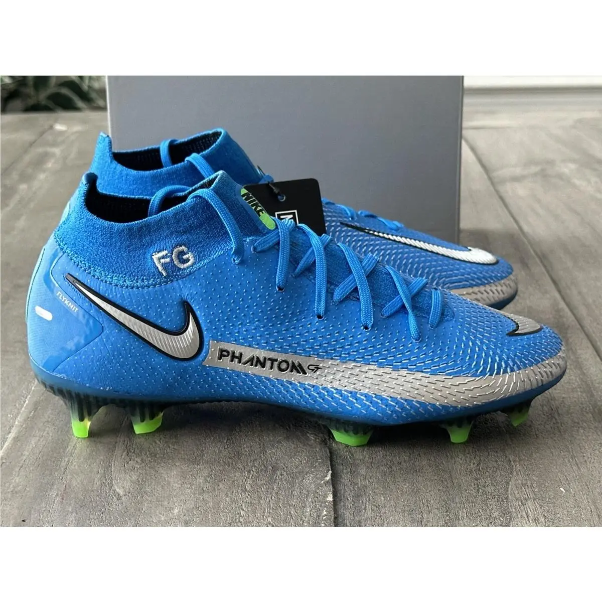 Nike shoes - NIKE Phantom GT Elite DF FG - CW6589-400 - Blue (UPC: 194501128124) 12