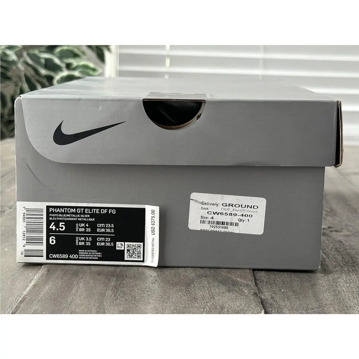 Nike shoes - NIKE Phantom GT Elite DF FG - CW6589-400 - Blue (UPC: 194501128124) 15