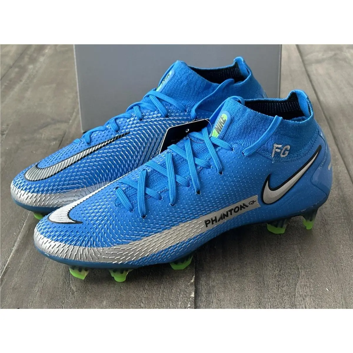 Nike shoes - NIKE Phantom GT Elite DF FG - CW6589-400 - Blue (UPC: 194501128124) 4