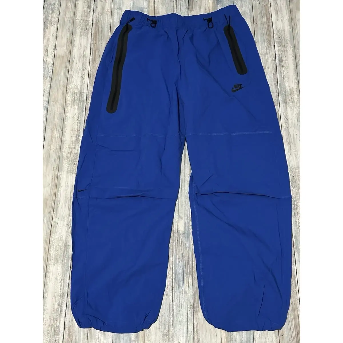 Tech Woven Oversized Fit Pants Size Large HM7158 480 Blue by Nike