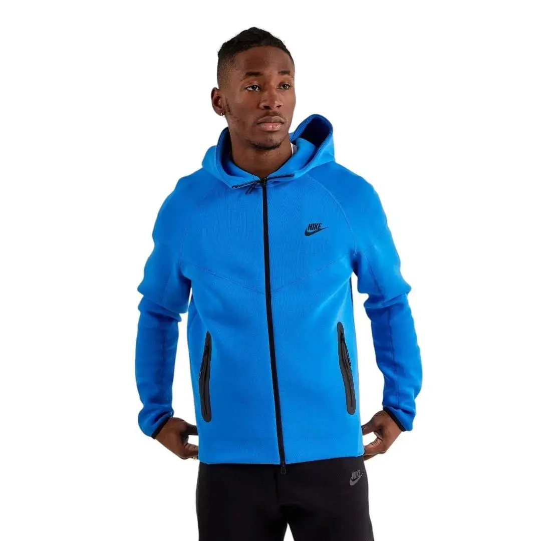 Sportswear Tech Fleece Full Zip Hoodie Photo Blue FB7921-435 Men`s Size L by Nike