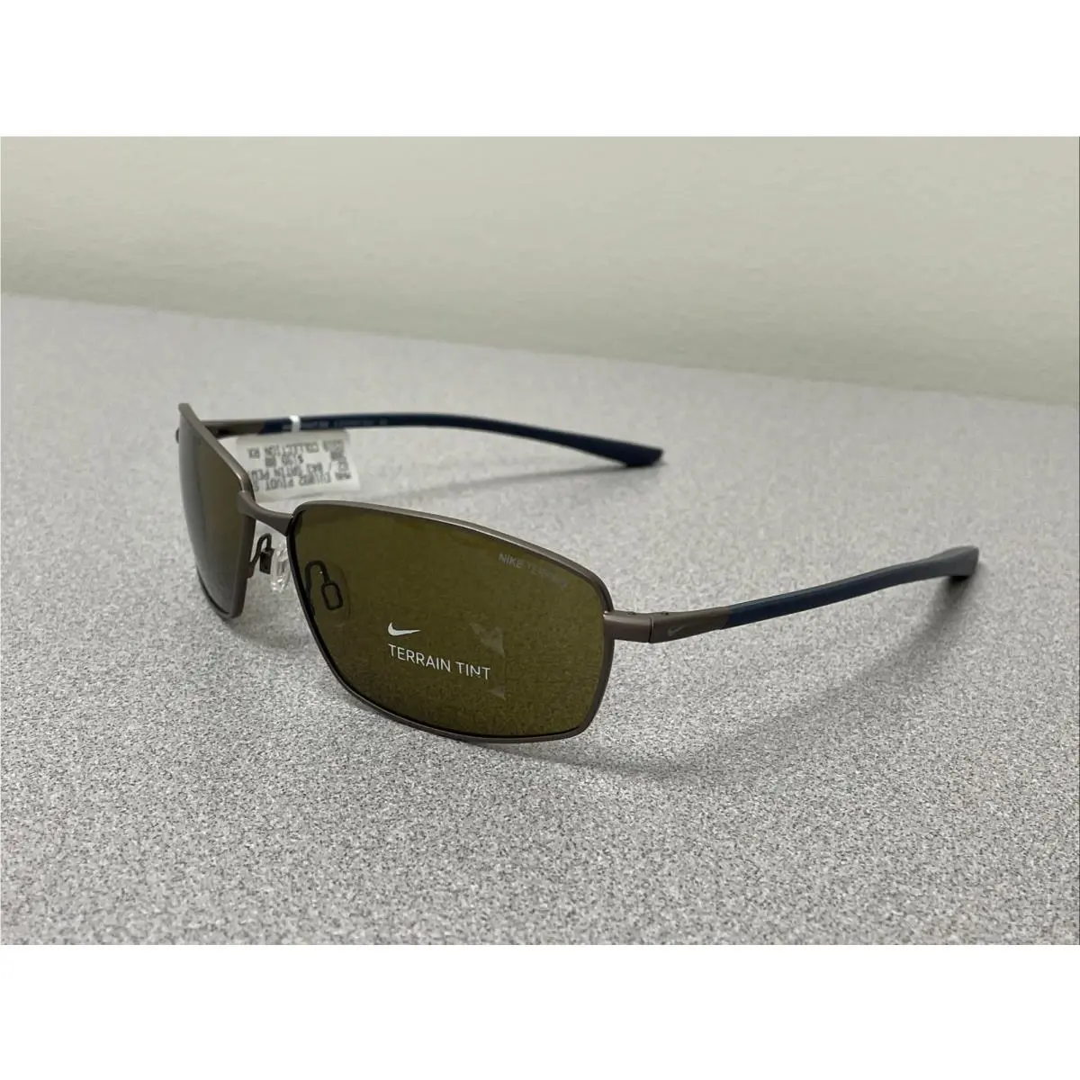 Pivot Six E EV1092 043 Satin Pewter Mens Rectangle Sunglasses 62-14-135 by Nike