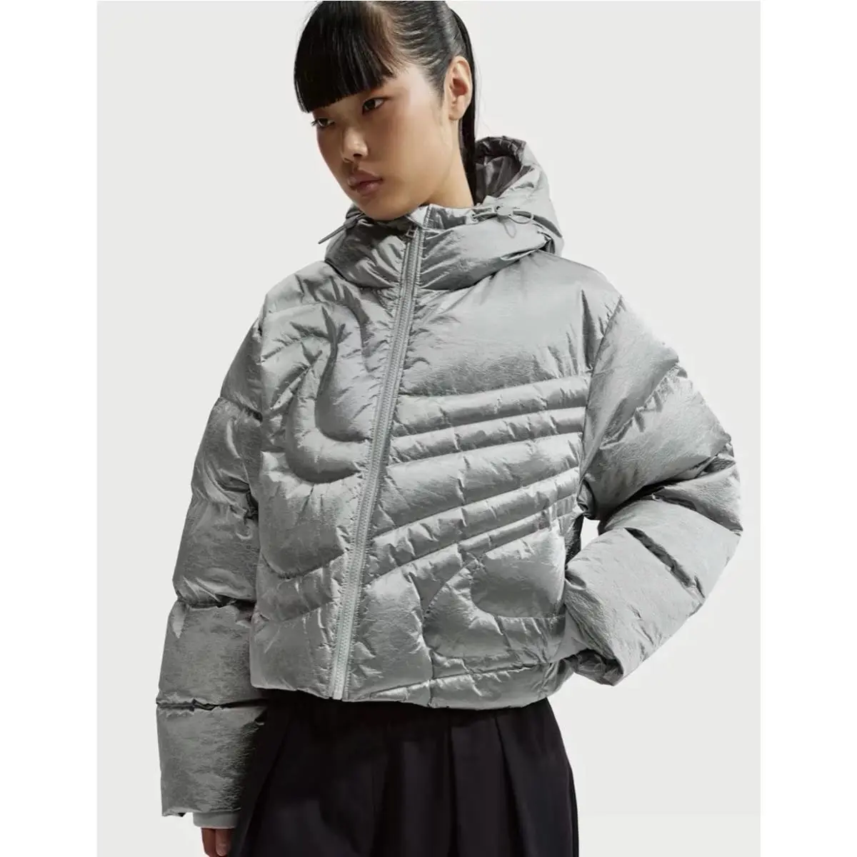 Nike clothing - Nike Swoosh Series Collection - Swoosh Series Collection - IB2003-095 - Silver Metallic (UPC: 0198482137915) 0
