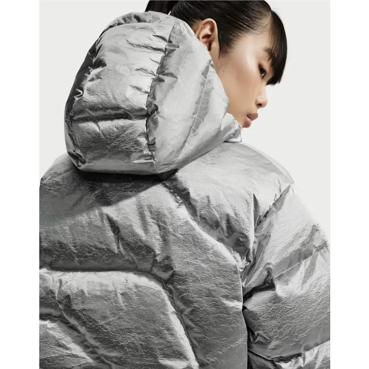 Nike clothing - Nike Swoosh Series Collection - Swoosh Series Collection - IB2003-095 - Silver Metallic (UPC: 0198482137915) 3