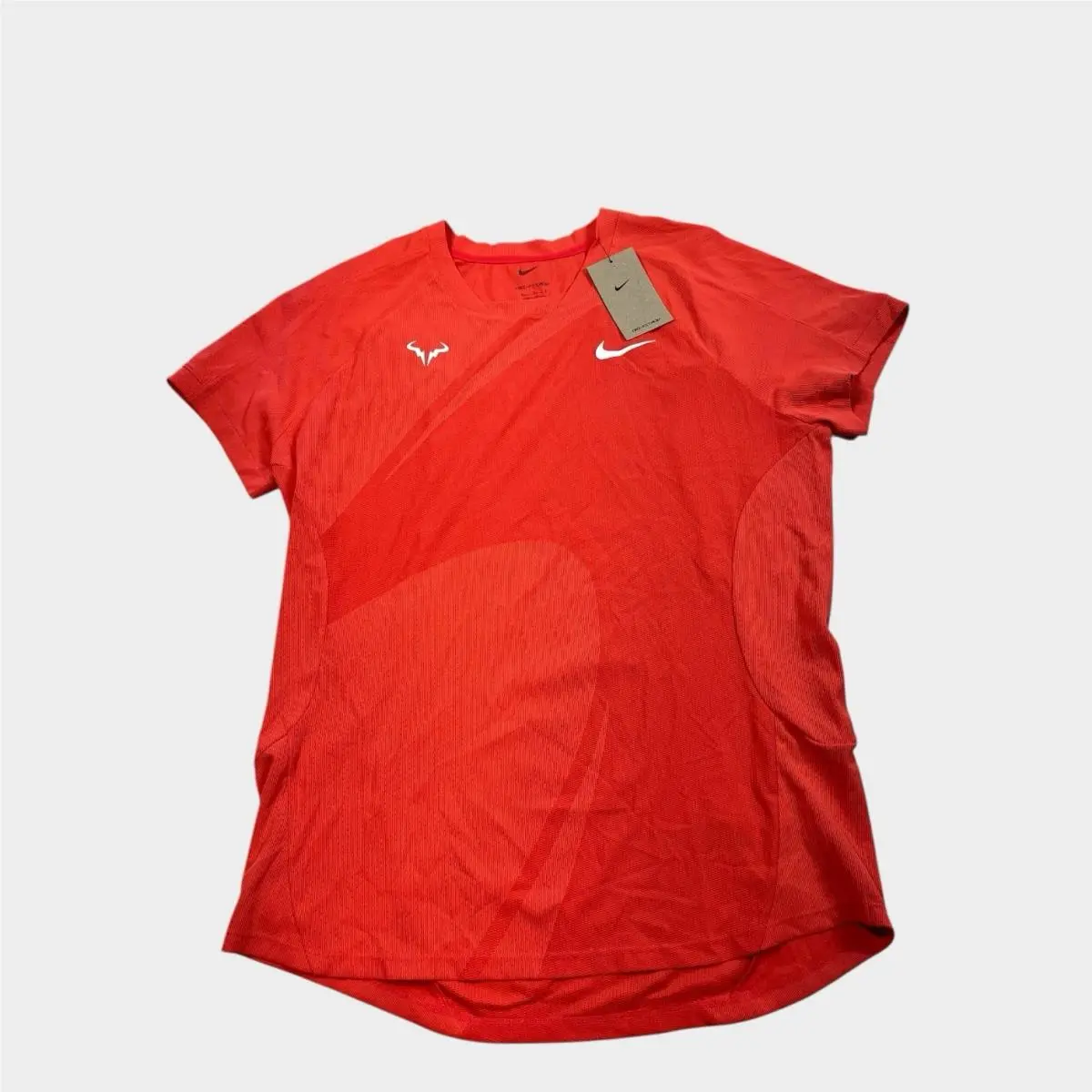 Salmon  Dri-fit Adv Rafa Nadal Tennis Athletic Shirt Men`s Size L Large by Nike