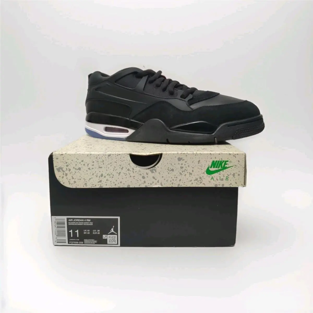Size 11 Men`s  Air Jordan 4 RM Shoes Black by Nike
