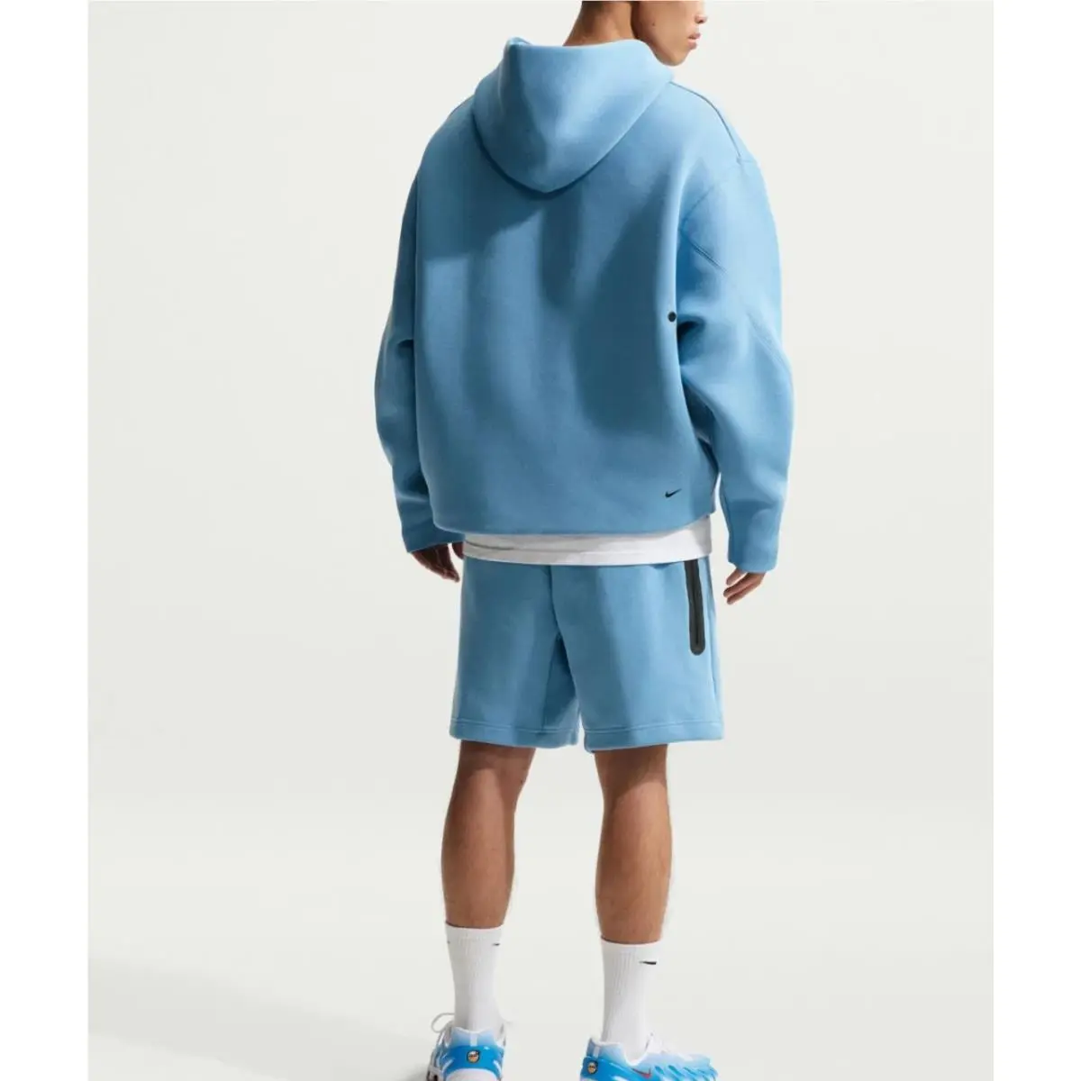 Tech Fleece Pullover Hoodie Work Blue Black IO9941 486 Men`s XS by Nike