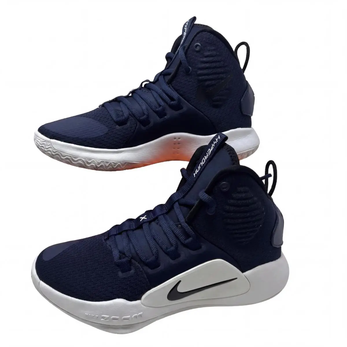 Nike Hyperdunk X Team Basketball Sneakers AR0467 402 Navy Blue Black Mens 4.5