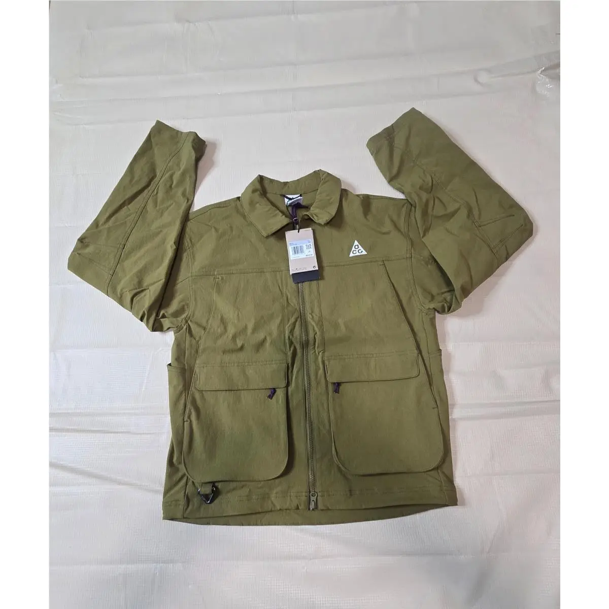 Acg Smith Summit UV Jacket Mens XS Olive Flak Brown HV0598-368 by Nike