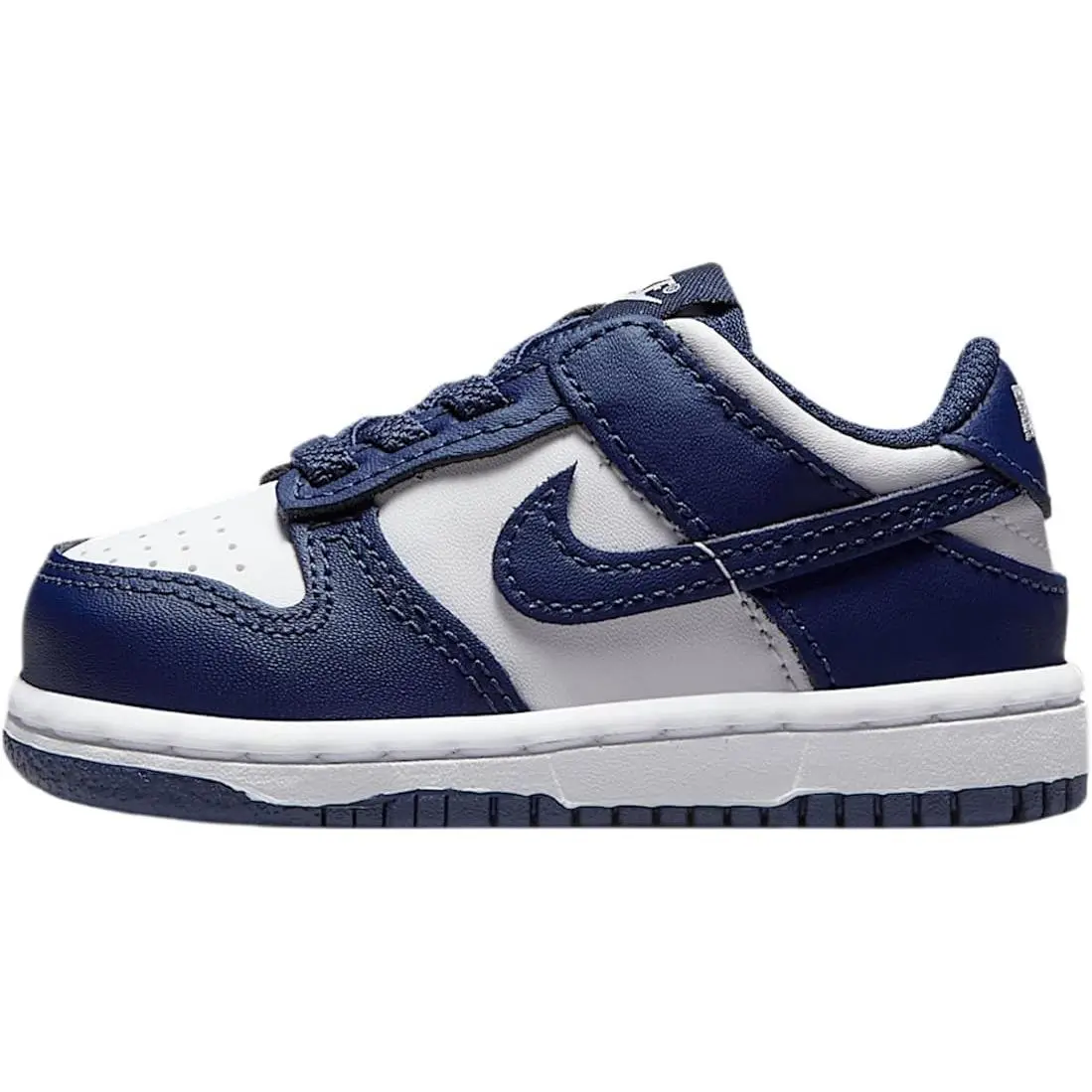 Toddler`s  Dunk Low White/midnight Navy-white FB9107 116 - 5 by Nike