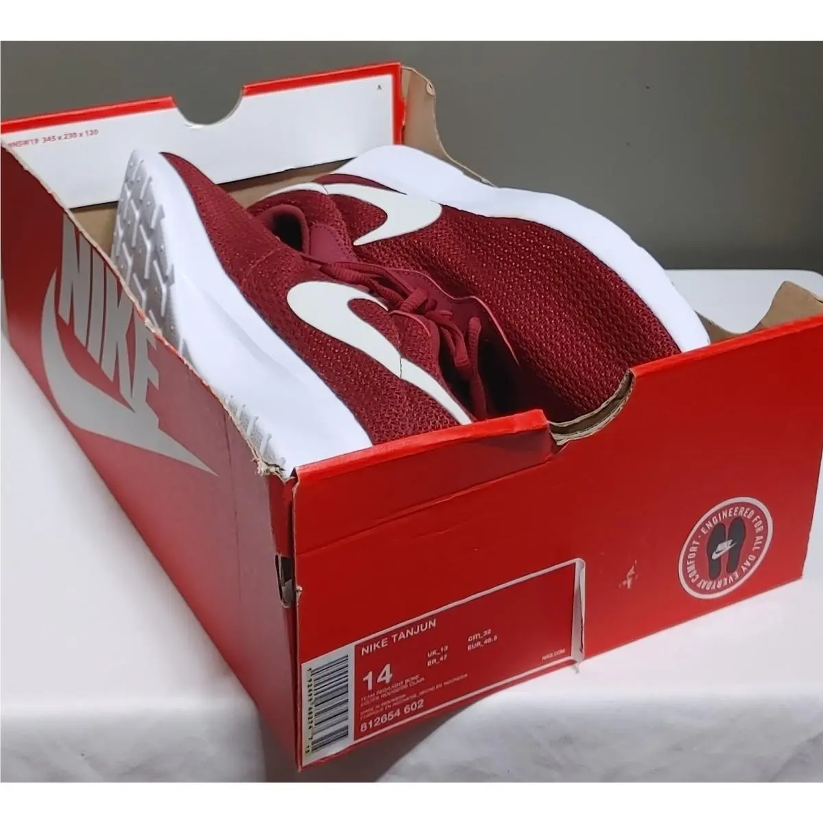 Nike shoes - Nike Tanjun - Tanjun - 812654-602 - Red (UPC: 00192499482747) 11