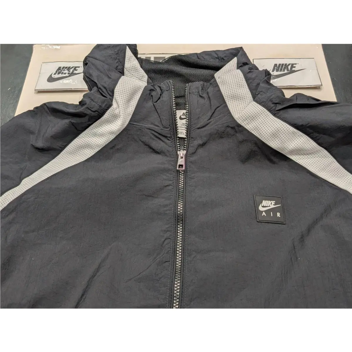 Nike clothing - Nike AIR Woven Jacket - AIR Woven Jacket - Black (UPC: 197860935587) 0