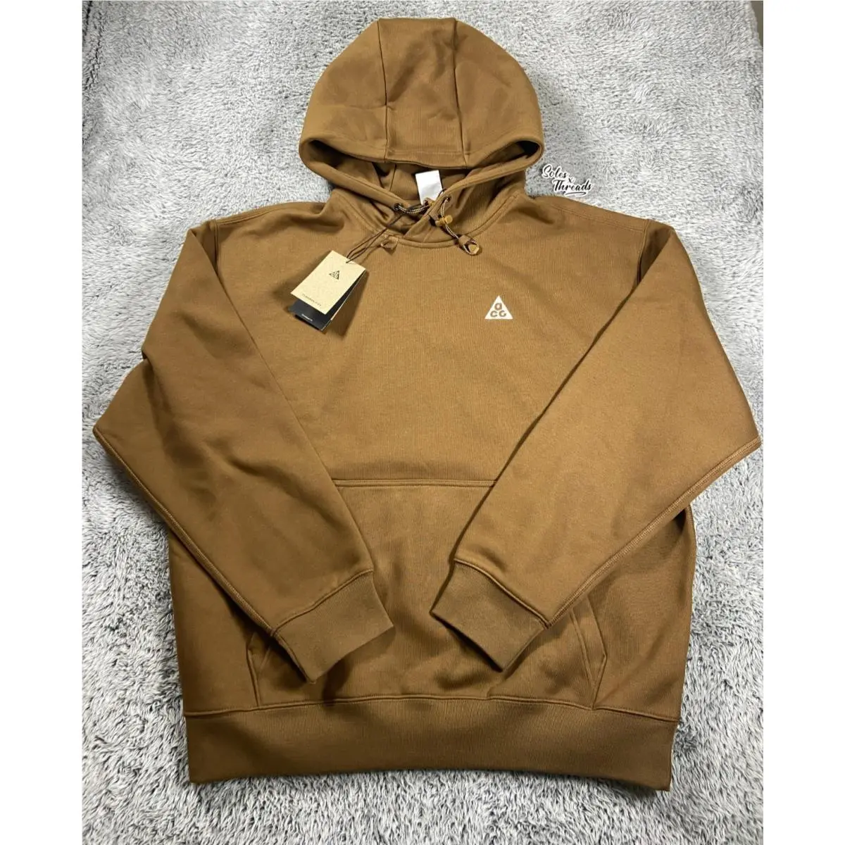 Acg Therma-fit Tuff Fleece Hoodie Size Medium Men Brown DZ3392-235 by Nike