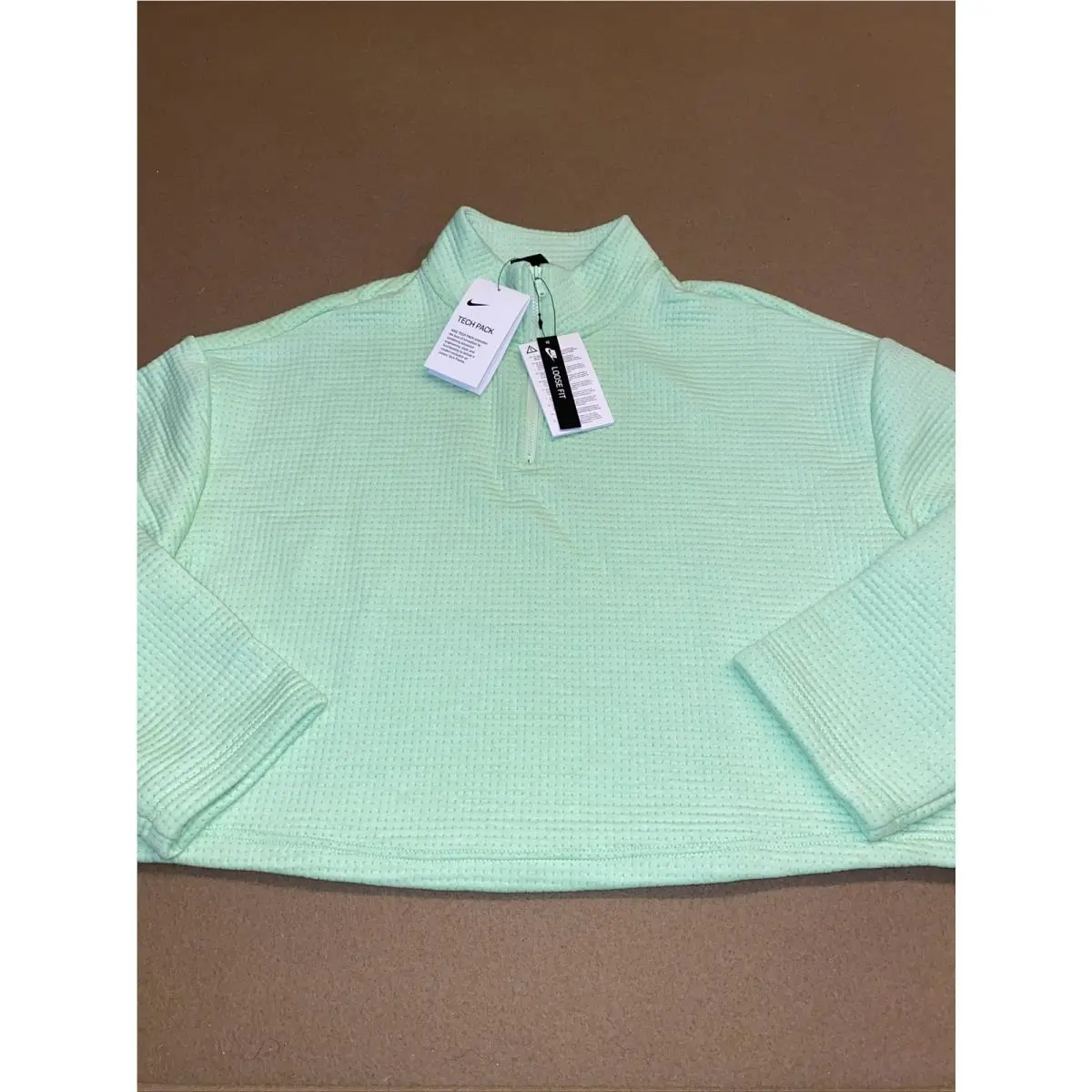 Sportswear Tech Fleece Sweatshirt Crop Top CT0882-376 Sz Medium NWT$120 by Nike