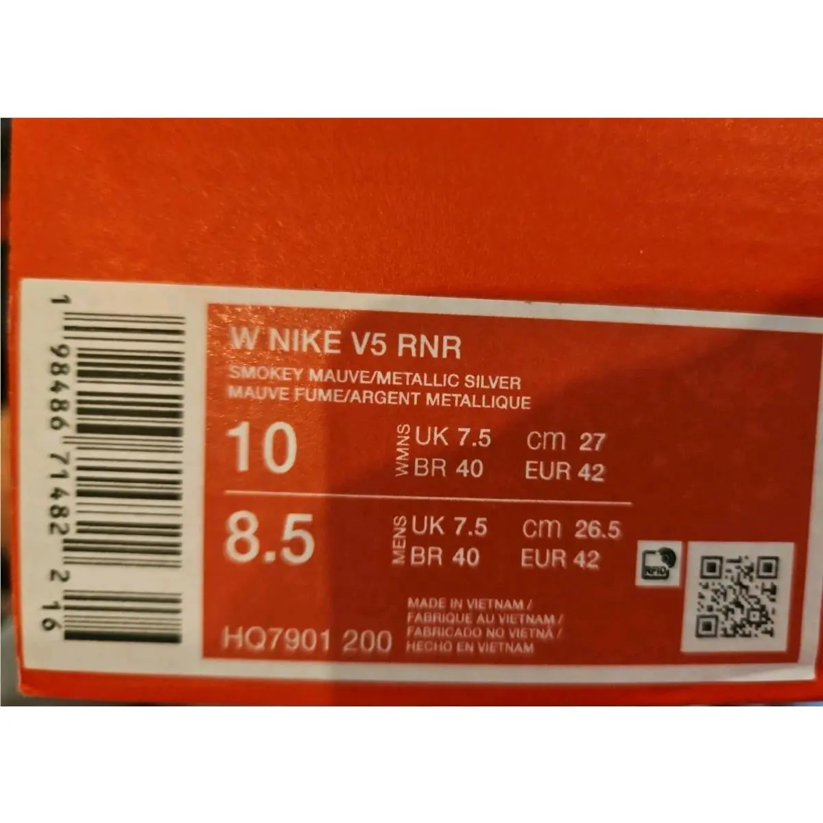 Nike shoes - Nike V5 RNR - RNR - HQ7901-200 - Mauve 8