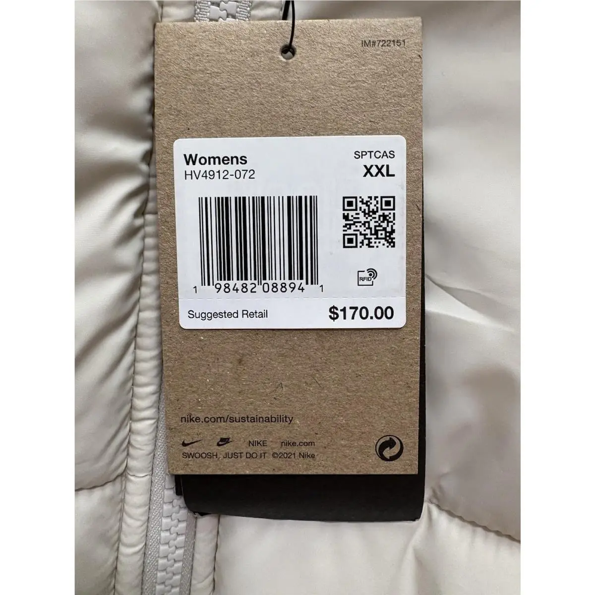 Nike clothing - Ivory (UPC: 0198482128302) 2