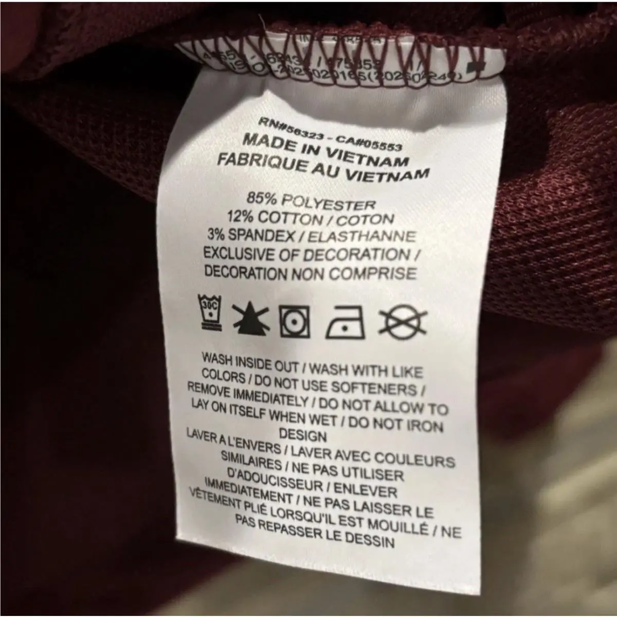 Nike clothing - Dark Red/ Burgundy 5
