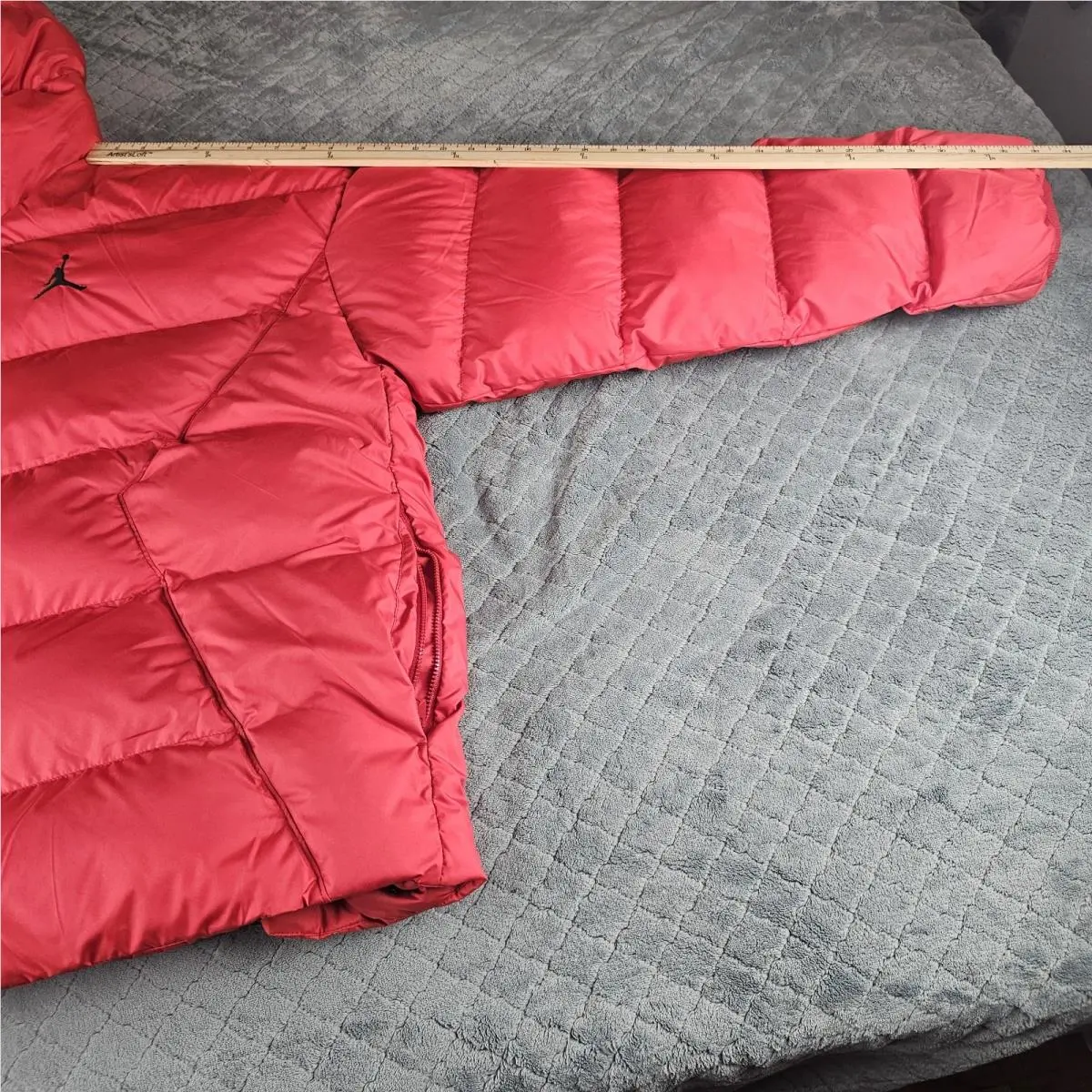 Nike clothing - Nike Air Jordan Essentials Puffer Jacket - DQ7348612 - Red (UPC: 0195871646041) 9