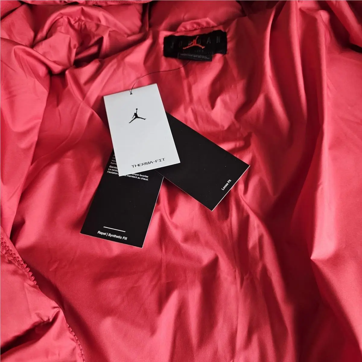 Nike clothing - Nike Air Jordan Essentials Puffer Jacket - DQ7348612 - Red (UPC: 0195871646041) 0