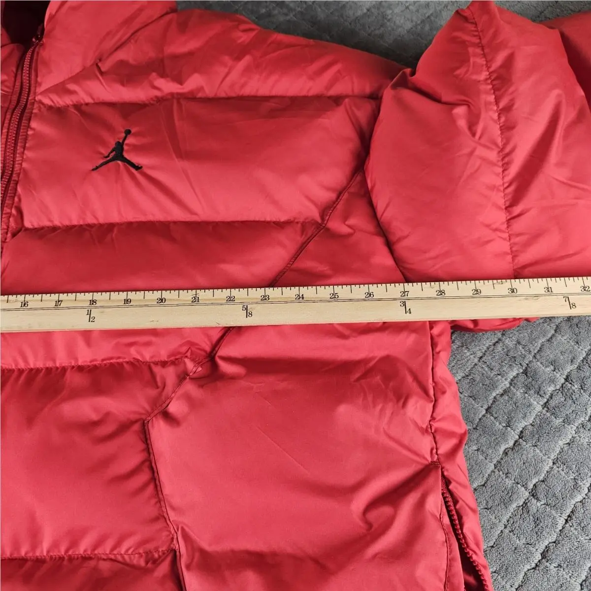 Nike clothing - Nike Air Jordan Essentials Puffer Jacket - DQ7348612 - Red (UPC: 0195871646041) 7