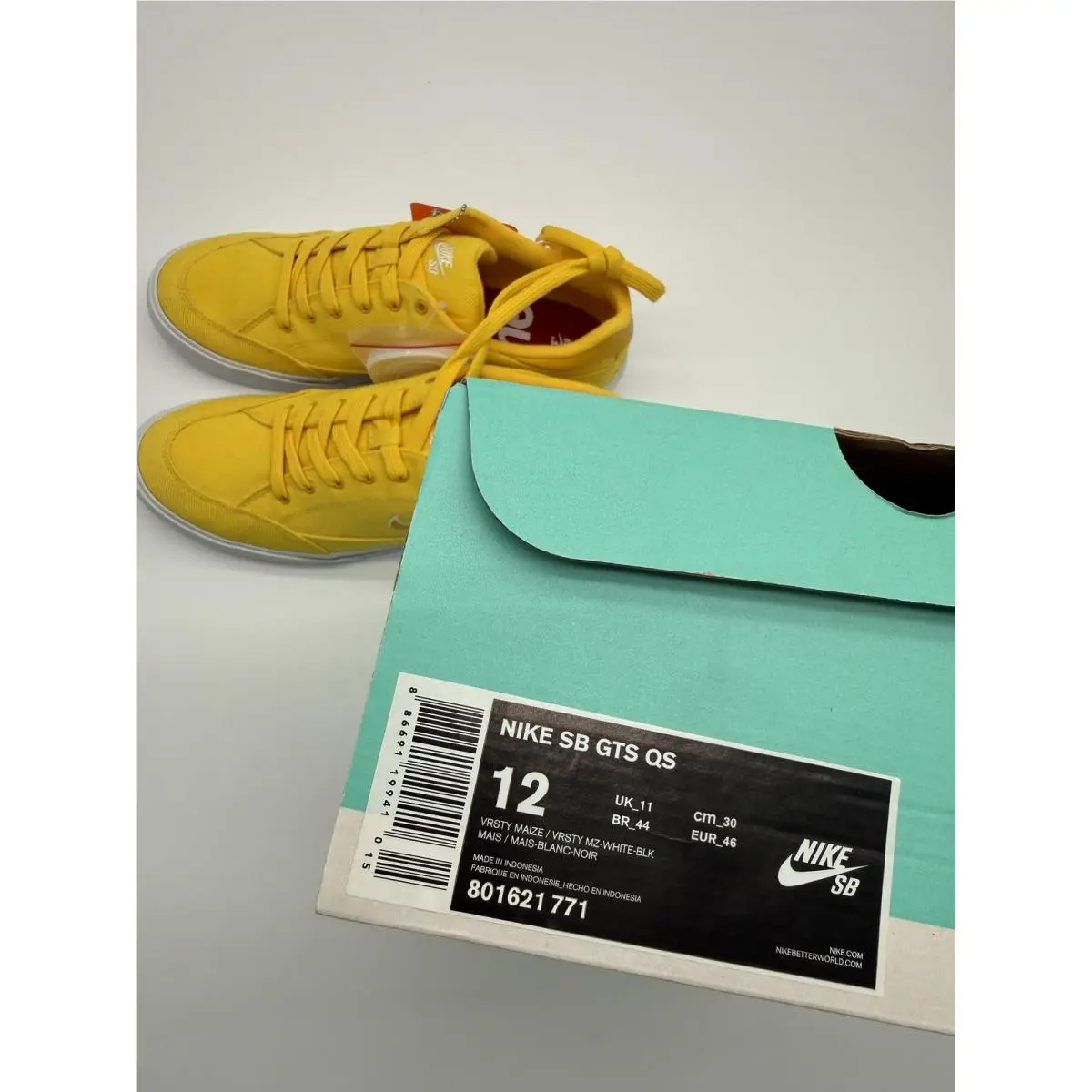 Nike shoes - Nike SB GTS QS Supreme - 801621 771 - Yellow (UPC: 0886691199410) 12