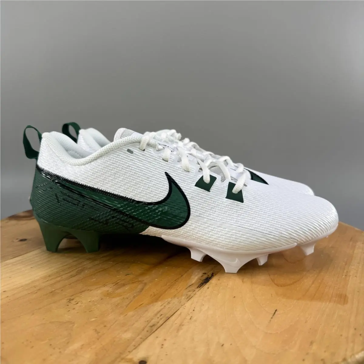 Vapor Edge Speed 360 2 Men`s Size 12 `white Fir Green` Football Cleats by Nike