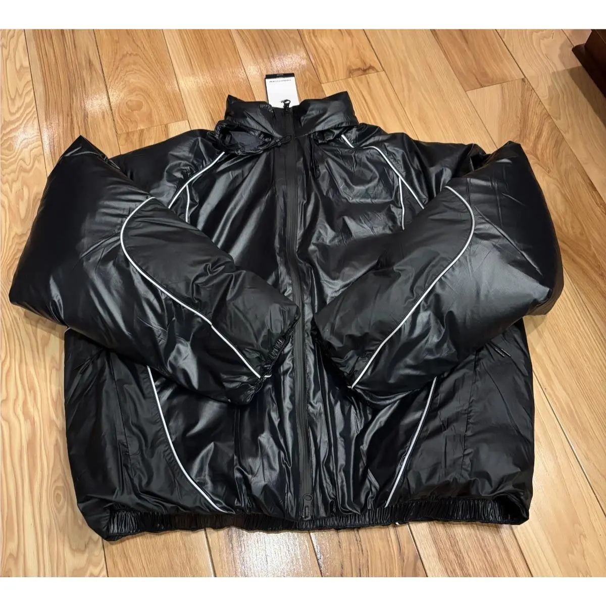 Tech Bubble Jacket Black Anthracite Iron Grey II3869 010 Medium by Nike