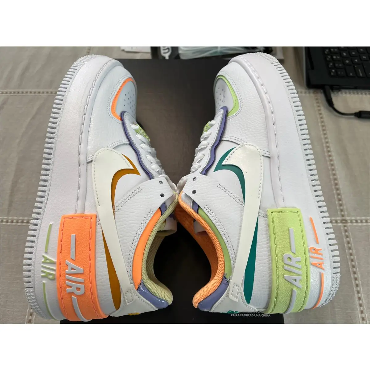 Nike shoes - Nike Air Force 1 Shadow - DX3718-100 - White Peach Cream 10