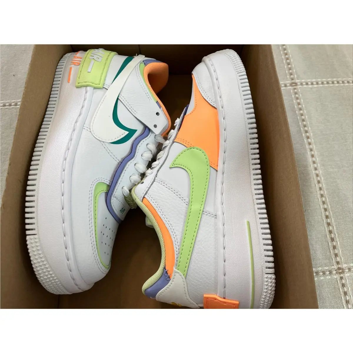 Nike shoes - Nike Air Force 1 Shadow - DX3718-100 - White Peach Cream 13