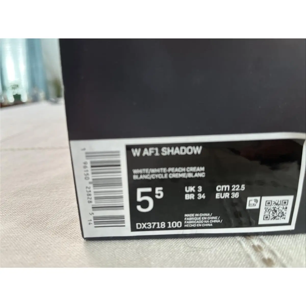 Nike shoes - Nike Air Force 1 Shadow - DX3718-100 - White Peach Cream 14