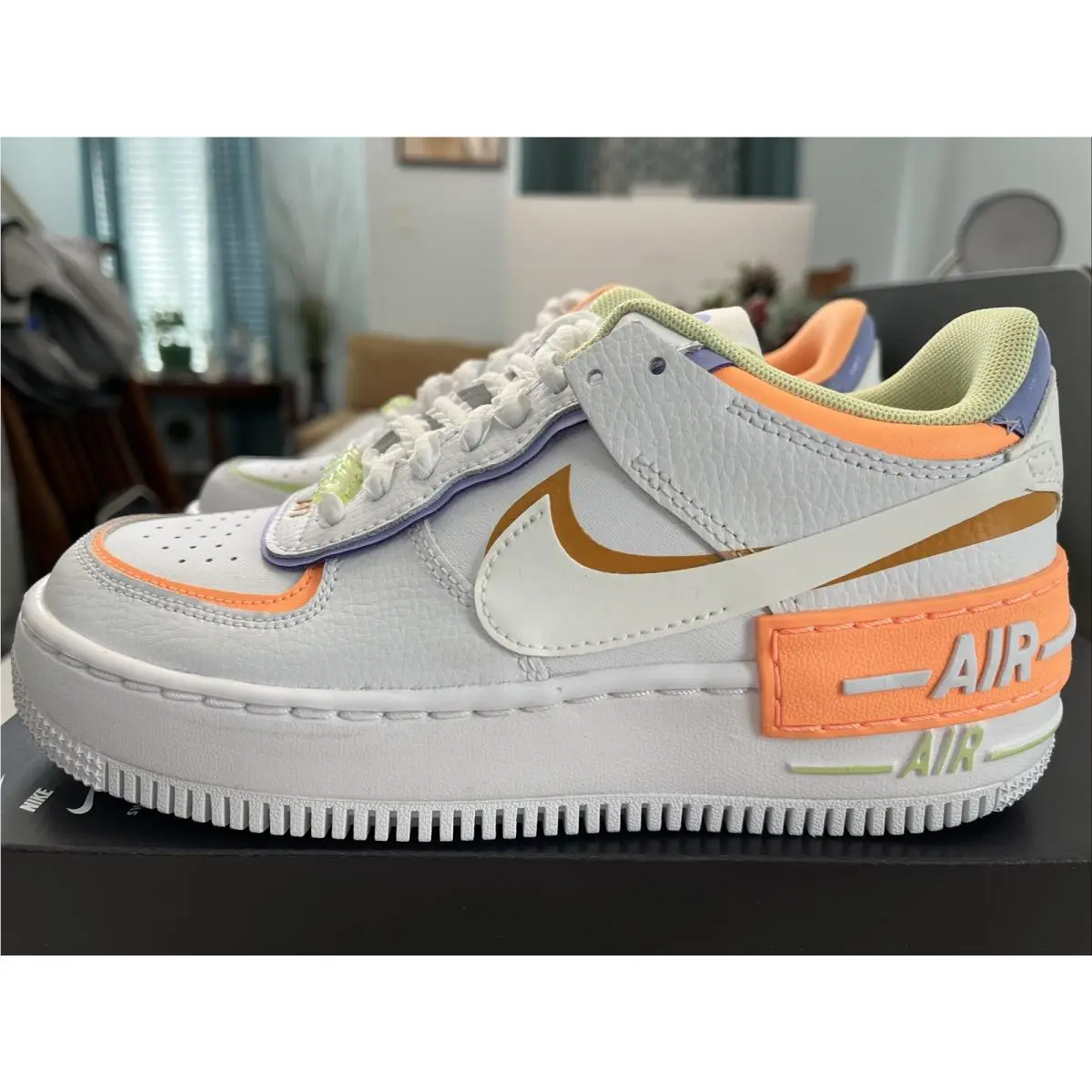 Nike shoes - Nike Air Force 1 Shadow - DX3718-100 - White Peach Cream 2